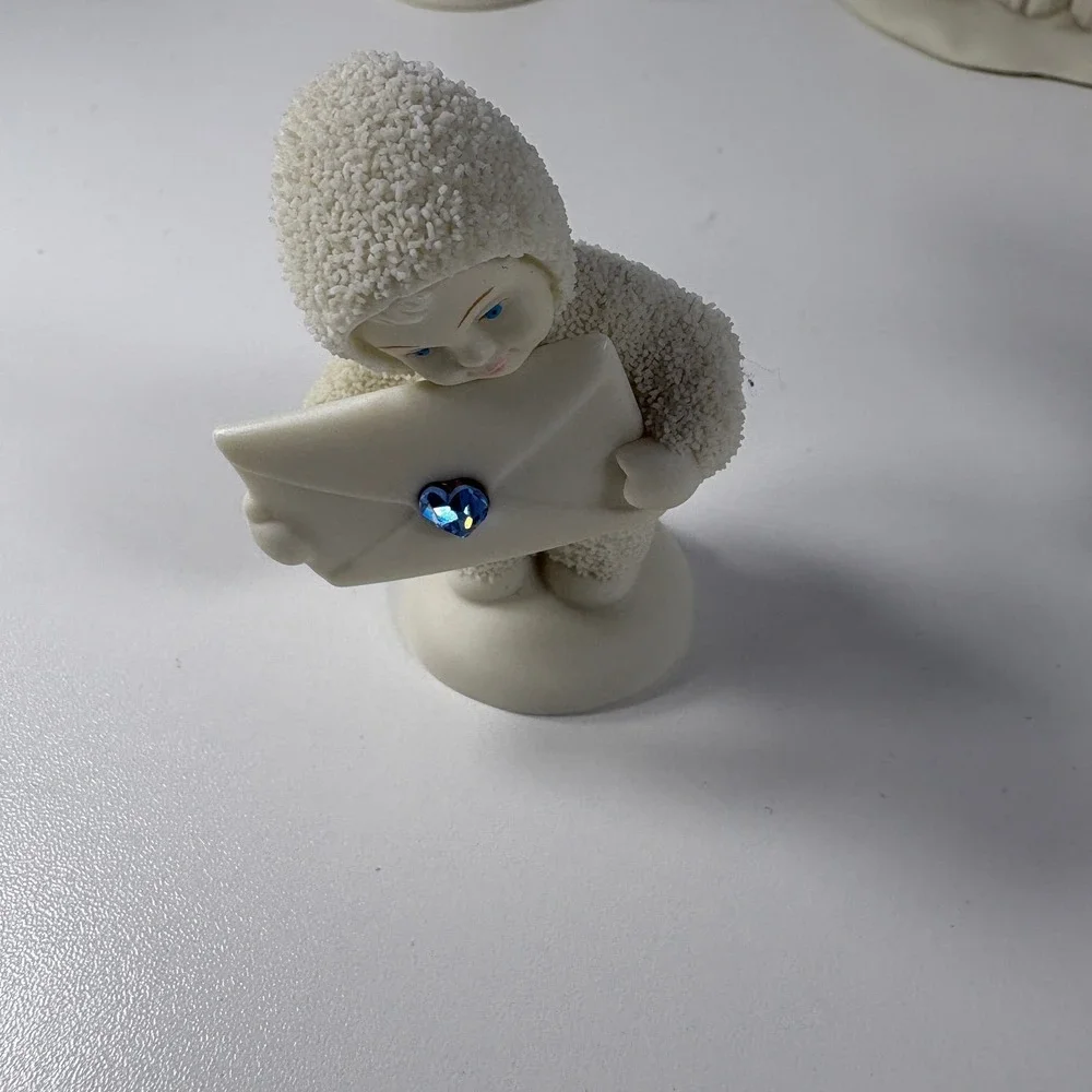 Department 56 Lot Of 4 Snowbabies Figurines Children In Snowsuits Porcelain